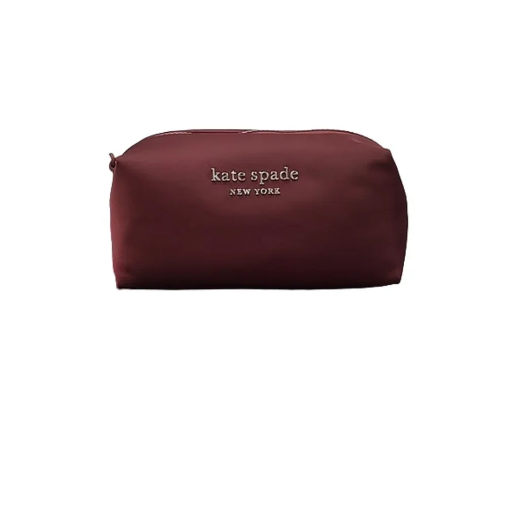 Kate Spade Everything Puffy Merlot Medium Cosmetic Case